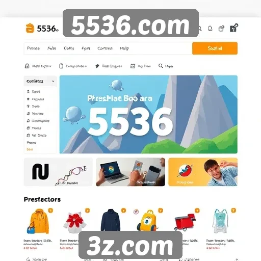 Navegação intuitiva no site 5536.com