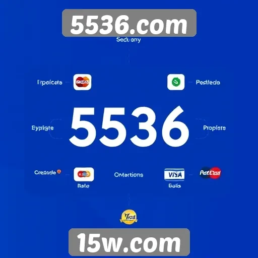 Comparação das opções de pagamento no site 5536.com